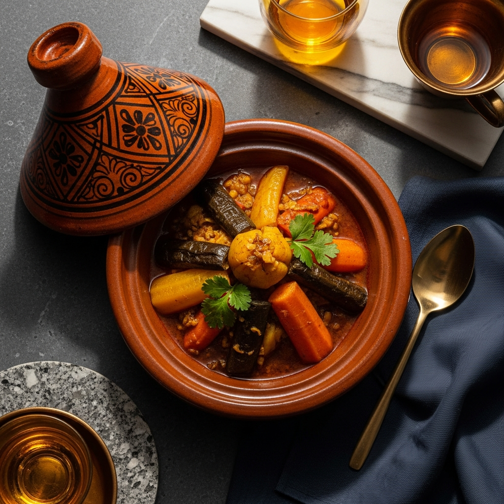 Une table dressée, invitant à partager un moment gourmand avec Ria the moon.