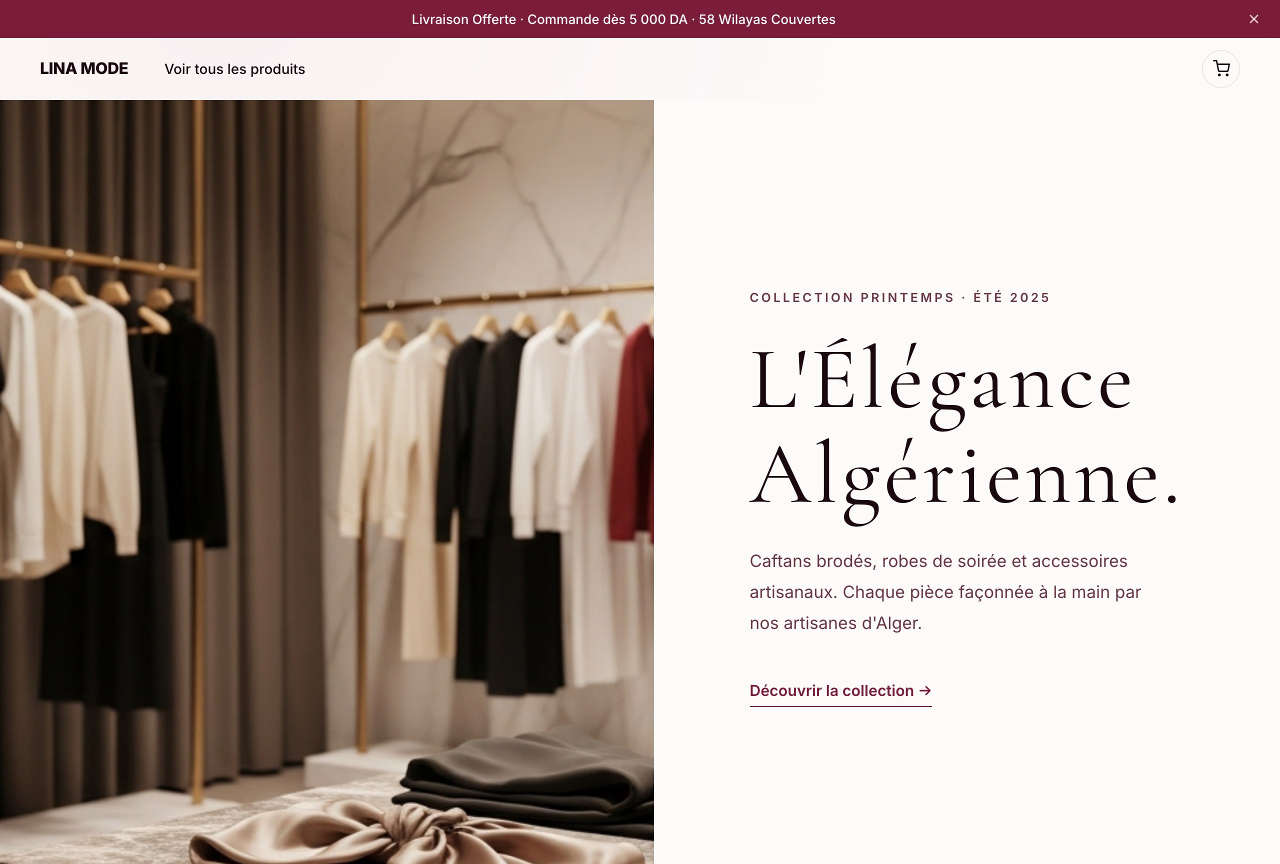 Boutique: Vêtements & accessoires