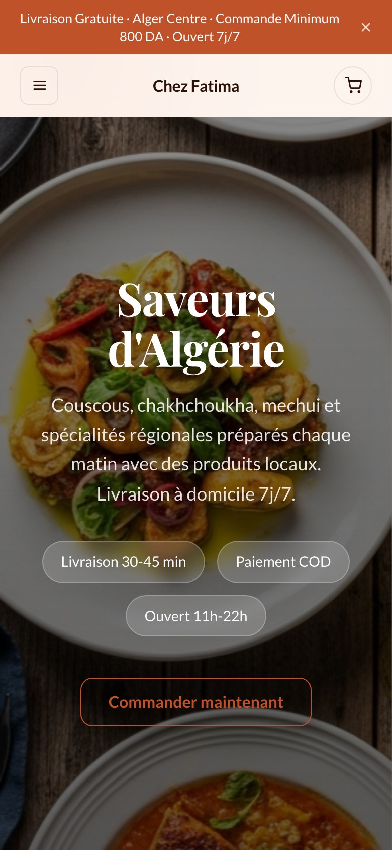 Restaurant: Menus & livraison