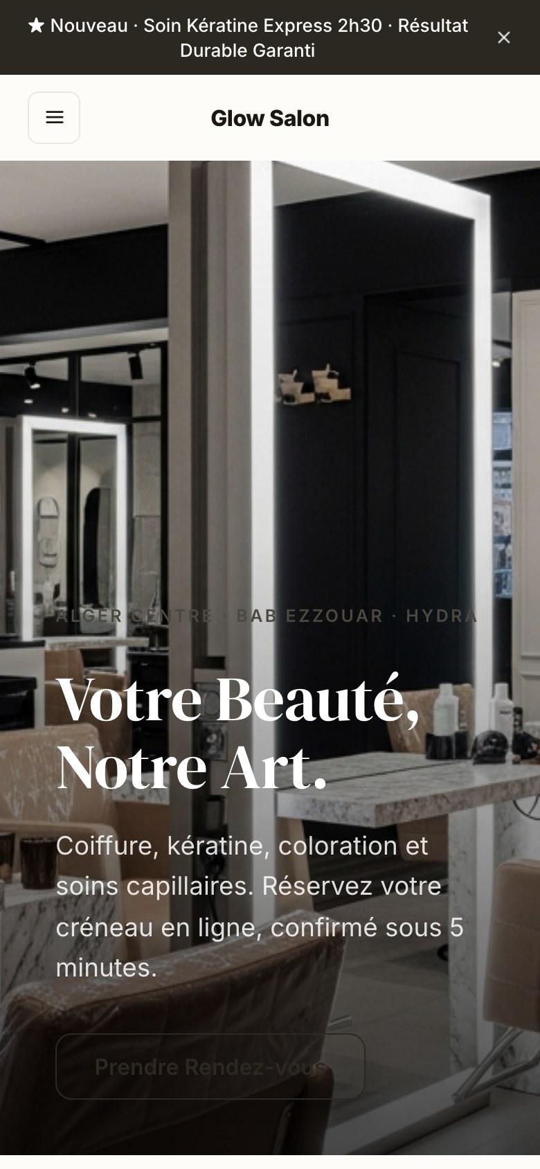 Salon & Spa: Réservations & soins