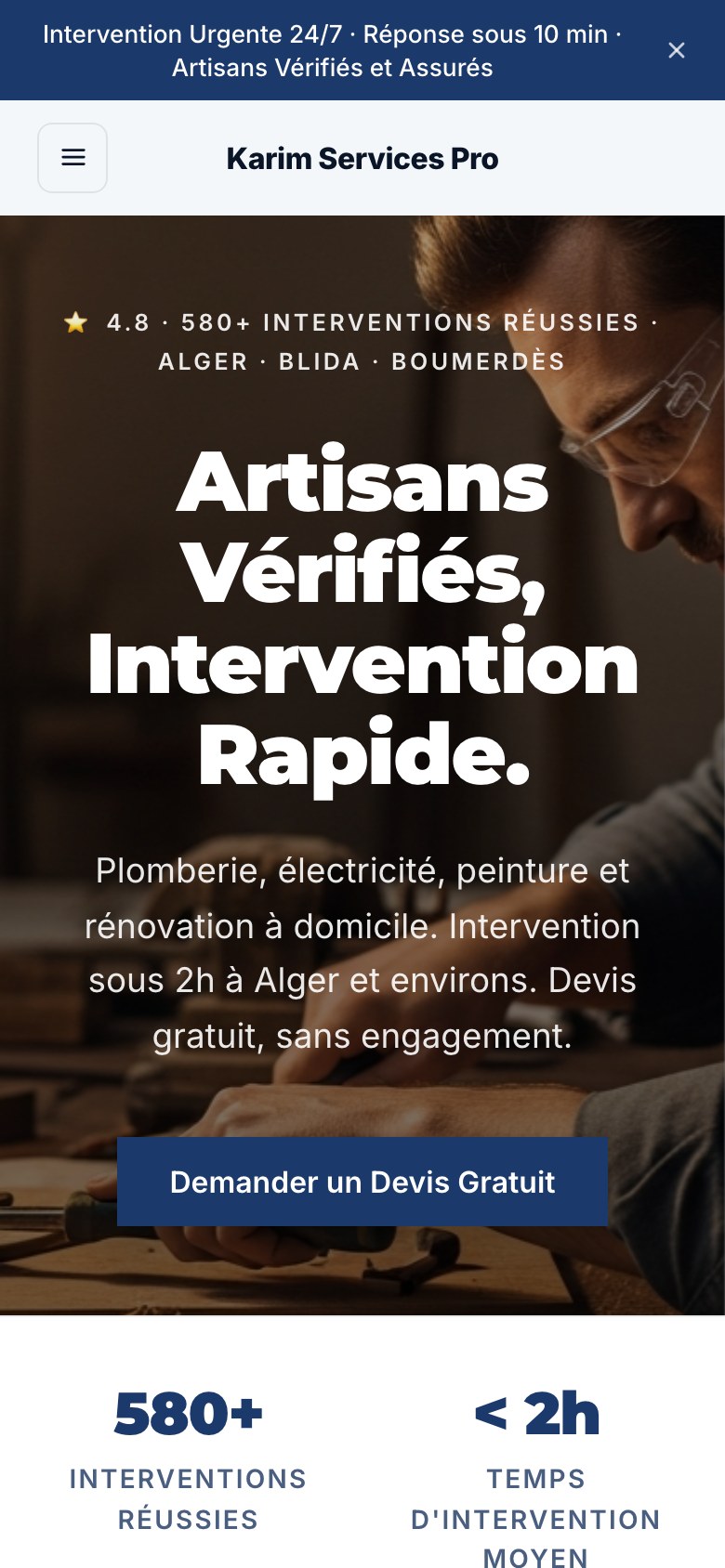Services: Rendez-vous & devis
